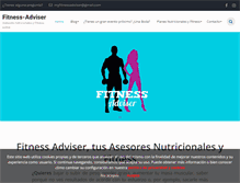 Tablet Screenshot of fitness-adviser.com